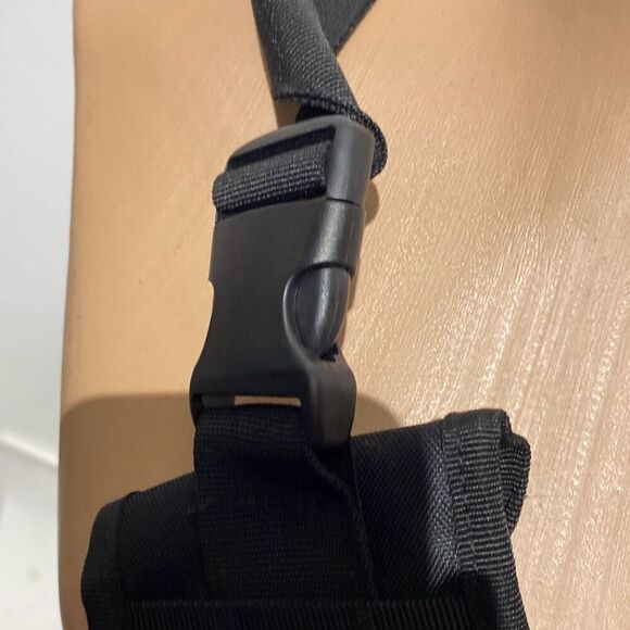 Men's Black Detachable Strap Tactical Military Rover Slingback Shoulder Bag - Picture 8 of 11